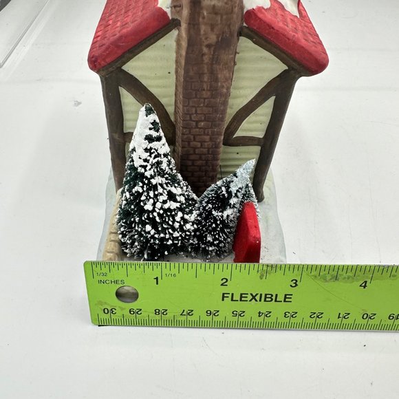 Vintage Noma Dickensville Porcelain Tree Stand Christmas Holiday Village Decor - Picture 13 of 14